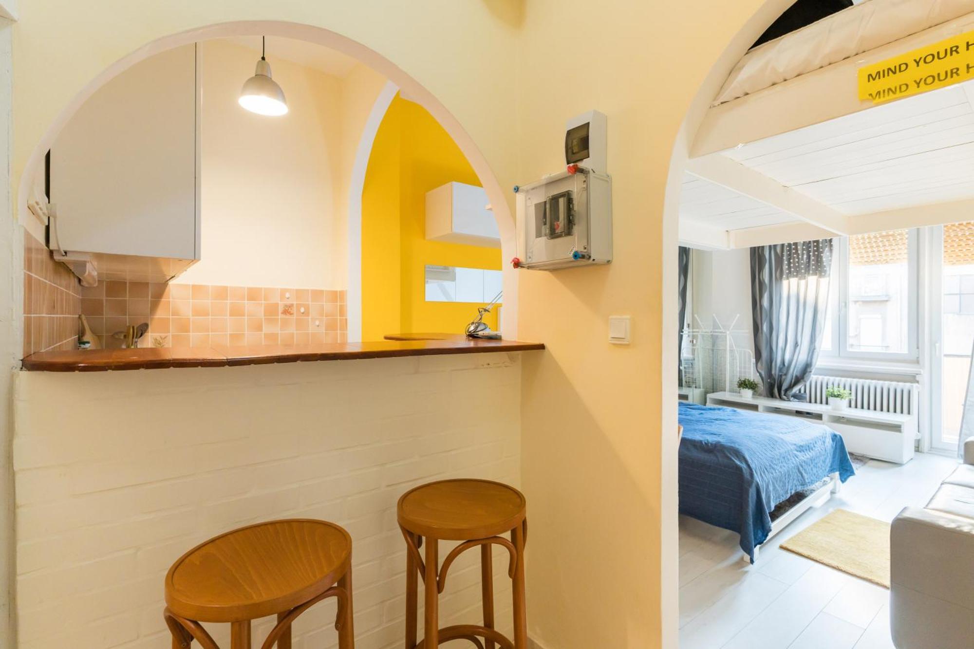 Sunny Studio With Balcony In Party District Budapeşte Dış mekan fotoğraf